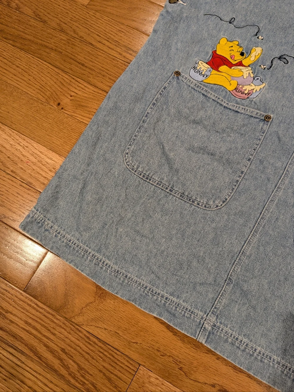 The Disney Catalog Winnie the Pooh & Tigger Embroidered Denim Dress XL - Picture 5 of 16